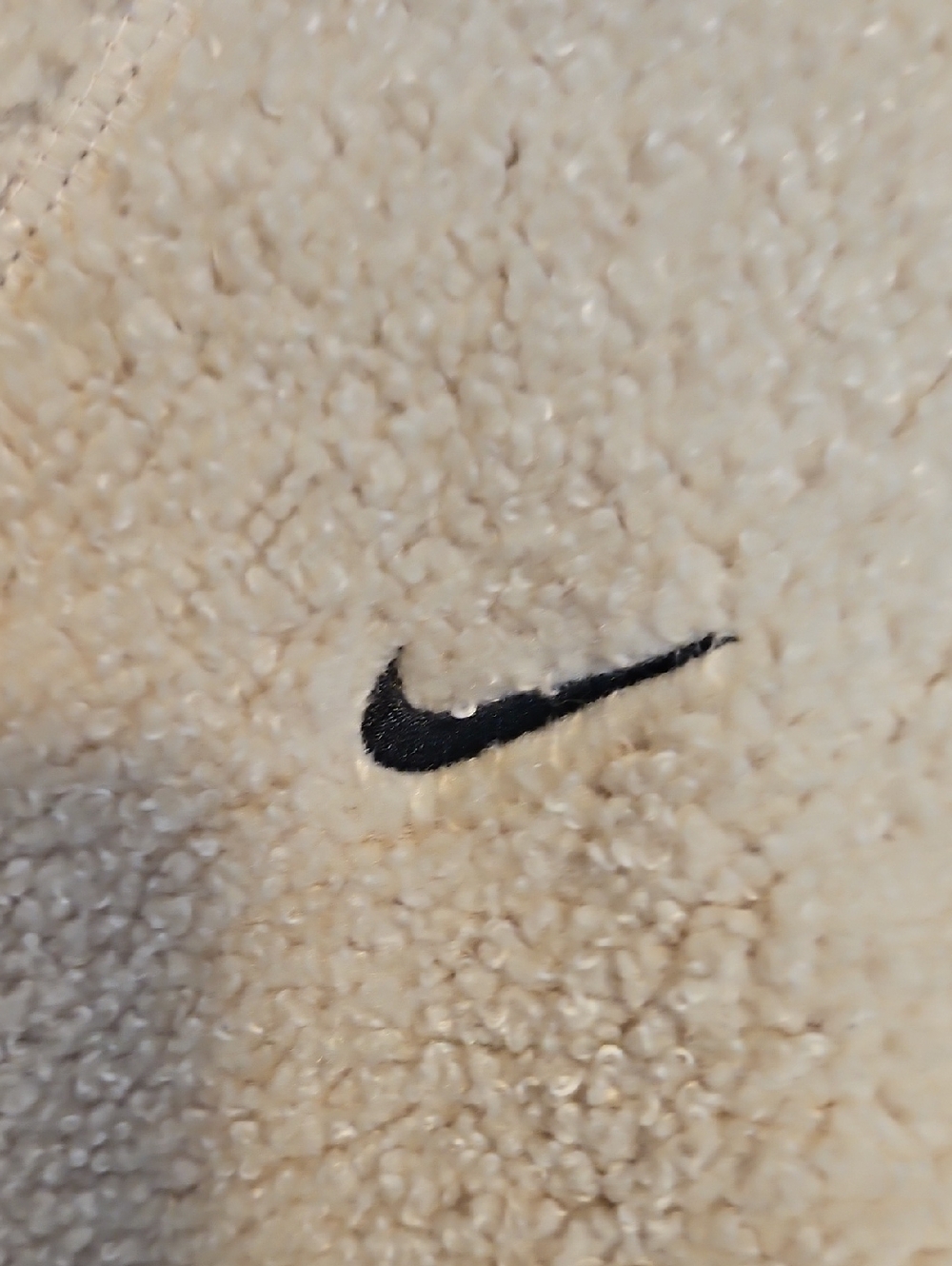 Nike Cream Sherpa Half-Zip Pullover - Picture 2 of 7